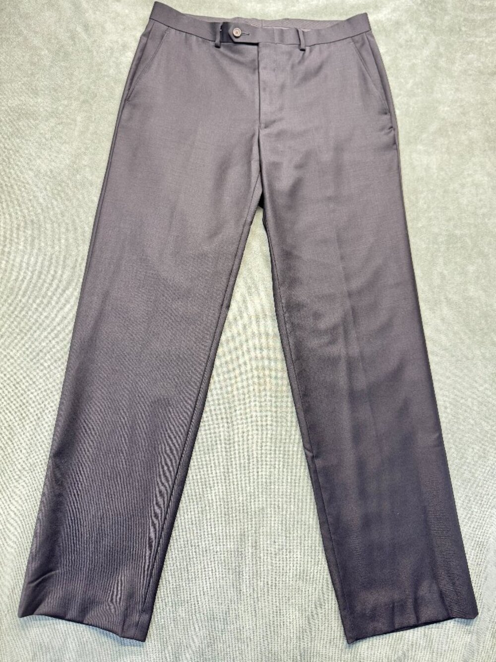 Lauren Ralph Lauren 100% Wool Dress Pants Mens 34x32 Gray Lightweight Flat Front